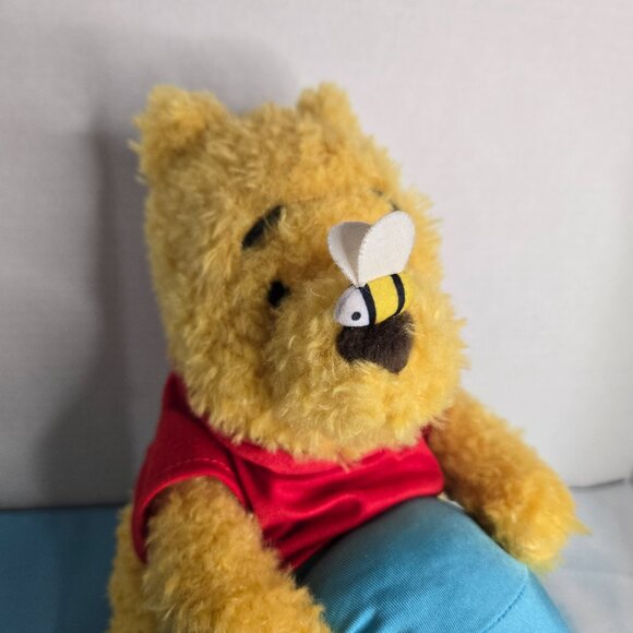 Disney Store 55th Anniversary Winnie The Pooh Blue Balloon Bee Plush Stuffed Toy - Picture 3 of 5